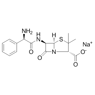 Ampicillin sodium Structure