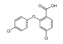 4-chloro-2-(4-chlorophenoxy)benzoic acid结构式