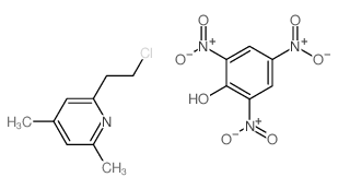 2-(2-chloroethyl)-4,6-dimethyl-pyridine; 2,4,6-trinitrophenol structure