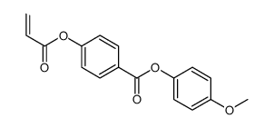 (4-methoxyphenyl) 4-prop-2-enoyloxybenzoate结构式