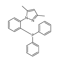 [2-(3,5-dimethylpyrazol-1-yl)phenyl]-diphenylphosphane结构式