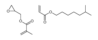 6-methylheptyl prop-2-enoate,oxiran-2-ylmethyl 2-methylprop-2-enoate Structure