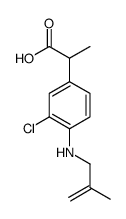 2-[3-chloro-4-(2-methylprop-2-enylamino)phenyl]propanoic acid Structure