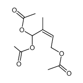 (Z)-2-Methyl-2-buten-1,1,4-triyltriacetat结构式