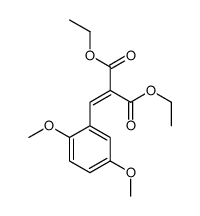 diethyl 2-[(2,5-dimethoxyphenyl)methylidene]propanedioate Structure