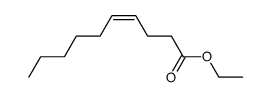 ethyl (Z)-4-decenoate Structure