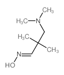 Propanal,3-(dimethylamino)-2,2-dimethyl-, oxime结构式