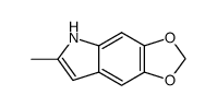 6-methyl-5H-[1,3]dioxolo[4,5-f]indole结构式