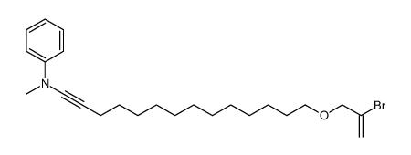 N-(14-((2-bromoallyl)oxy)tetradec-1-yn-1-yl)-N-methylaniline结构式