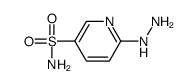 3-Pyridinesulfonamide,6-hydrazino-(9CI) Structure