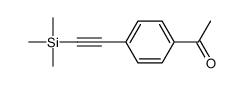 1-[4-(2-trimethylsilylethynyl)phenyl]ethanone结构式