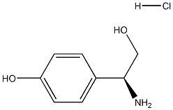 (S)-4-(1-氨基-2-羟乙基)苯酚盐酸盐结构式