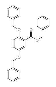 benzyl 2,5-bis(phenylmethoxy)benzoate结构式