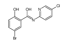 5-bromo-N-(5-chloropyridin-2-yl)-2-hydroxybenzamide Structure