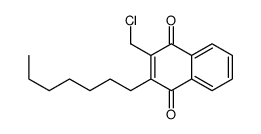 2-(chloromethyl)-3-heptylnaphthalene-1,4-dione结构式