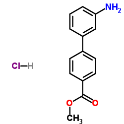 3'-AMINO-BIPHENYL-4-CARBOXYLIC ACID METHYL ESTER HCL Structure