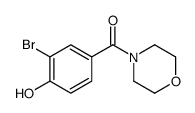 (3-bromo-4-hydroxyphenyl)-morpholin-4-ylmethanone Structure