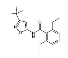 N-(3-tert-butyl-1,2-oxazol-5-yl)-2,6-diethylbenzamide结构式
