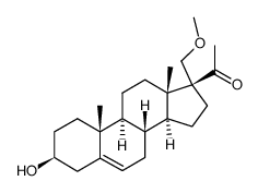 3β-hydroxy-17-methoxymethyl-5-pregnen-20-one Structure