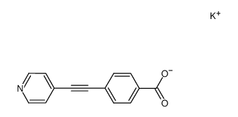 potassium 4-(4-pyridylethynyl)benzoate Structure