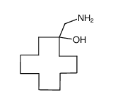 1-Aminomethyl-cyclododecanol-(1)结构式
