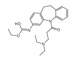 ethyl N-[11-[3-(diethylamino)propanoyl]-5,6-dihydrobenzo[b][1]benzazepin-2-yl]carbamate结构式