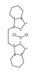 meso-dichloroethylenebis-(4,5,6,7-tetrahydro-1-indenyl)-titanium(iv) Structure