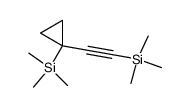 1-(Trimethylsilyl)-1-[(trimethylsilyl)ethinyl]cyclopropan结构式