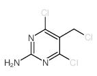 4,6-Dichloro-5-(chloromethyl)pyrimidin-2-amine结构式