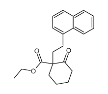 1-(2-[1]naphthyl-ethyl)-2-oxo-cyclohexanecarboxylic acid ethyl ester Structure