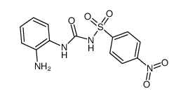 N-(2-amino-phenyl)-N'-(4-nitro-benzenesulfonyl)-urea结构式