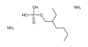 Phosphoric acid, 2-ethylhexyl ester, ammonium salt Structure
