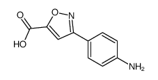 3-(4-AMINO-PHENYL)-ISOXAZOLE-5-CARBOXYLIC ACID Structure