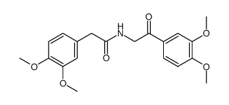 (3,4-dimethoxy-phenyl)-acetic acid-(3,4-dimethoxy-phenacylamide)结构式