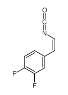 3,4-二氟-反式苯乙烯异氰酸酯结构式