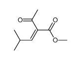 2-acetyl-4-methylpent-2-enoic acid methyl ester Structure