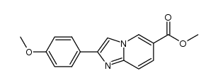 METHYL 2-(4-METHOXYPHENYL)IMIDAZO[1,2-A]PYRIDINE-6-CARBOXYLATE结构式