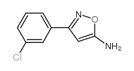 3-(3-氯苯基)-5-氨基异噁唑结构式