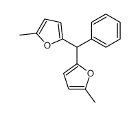 2-methyl-5-[(5-methylfuran-2-yl)-phenylmethyl]furan Structure