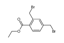 2,4-Bis(brommethyl)benzoesaeure-ethylester Structure