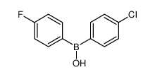 (4-chlorophenyl)-(4-fluorophenyl)borinic acid结构式