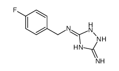 3-N-[(4-fluorophenyl)methyl]-1H-1,2,4-triazole-3,5-diamine结构式
