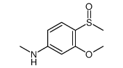 3-methoxy-N-methyl-4-methylsulfinylaniline Structure