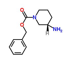 (S)-1-苄氧羰基-3-氨基哌啶结构式