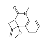 8b-methoxy-4-methyl-1-methylene-1,2,2a,8b-tetrahydrocyclobuta(c)quinolin-3(4H)-one结构式