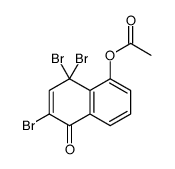 (6,8,8-tribromo-5-oxonaphthalen-1-yl) acetate结构式