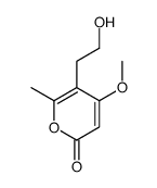 5-(2-Hydroxyethyl)-4-methoxy-6-methyl-2H-pyran-2-one Structure