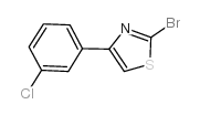 2-溴-4-(3-氯苯基)噻唑结构式
