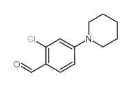 2-氯-4-(哌啶子基)苯甲醛结构式