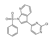3-(2-氯嘧啶-4-基)-1-(苯基磺酰基)-1H-吡咯并[2,3-b]吡啶结构式